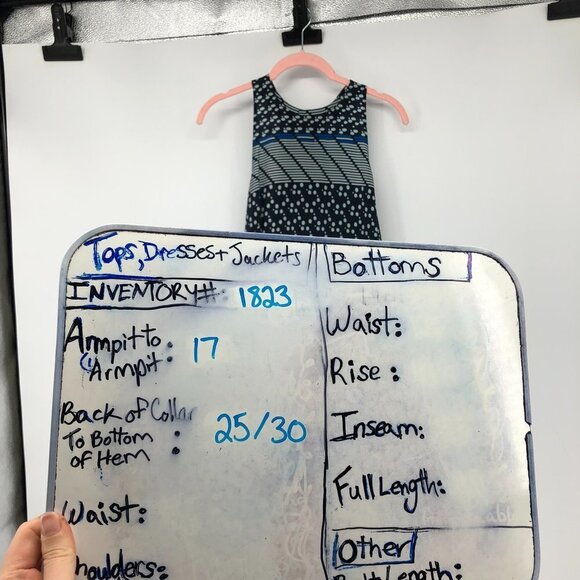 Jonathan  Simkhai blue geometric dot printed high low silk sleevless blouse Md - Picture 14 of 16